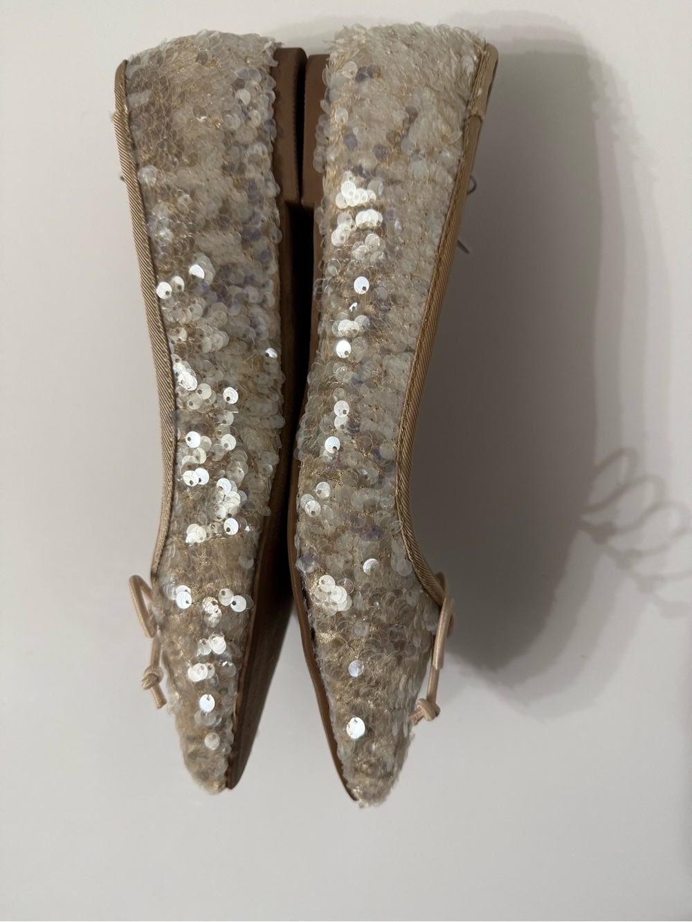 REPORT Sequin Pointed Toe Ballet Flats with Bow NWOT Women's Size 7.5 - Picture 6 of 7